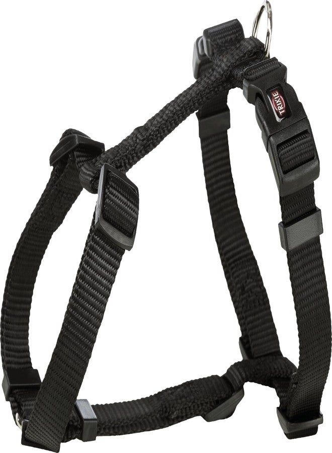 Trixie Premium H-Harness for Large Dogs - XL-XXL (85-130 cm), Adjustable Heavy-Duty Dog Harness, Black Dog Walking Harness - Image 1